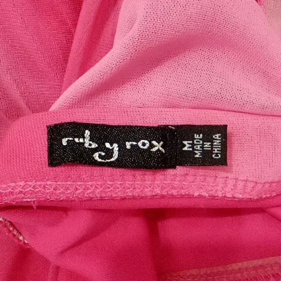 Ruby Rox pink pleated halter mini dress - Picture 5 of 5